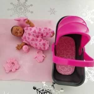Pink Baby Doll Set with Accessories
